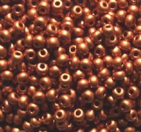 50g 6/0 Metallic Dark Copper Seed Beads